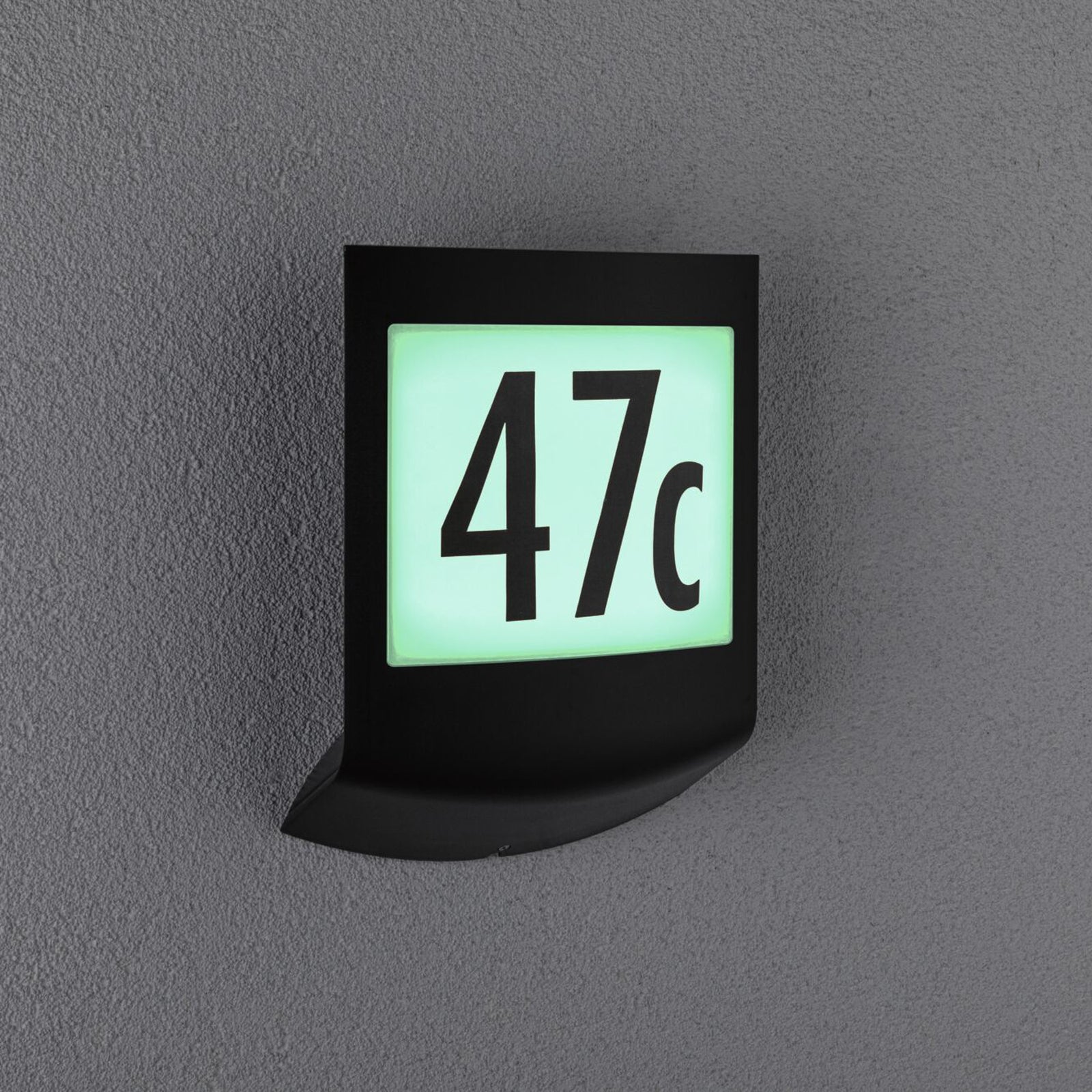 LED husnummerbelysning Padea Zigbee RGBW dimbar IP44 bakside