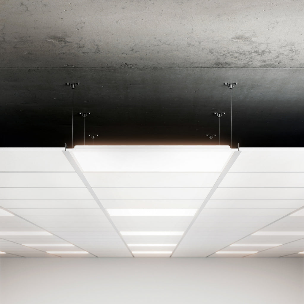 LED-innbyggingspanel 62x62 cm 36W 4000K dimbar detalj