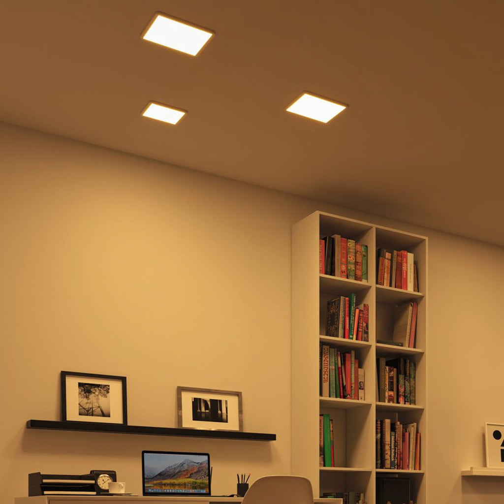 LED innbyggingspanel Areo kvadratisk ZigBee CCT 23 cm IP44 dimbar - Paulmann