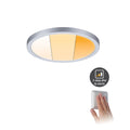 LED innbyggingspanel Areo dimbar krom Ø17,5 cm forfra