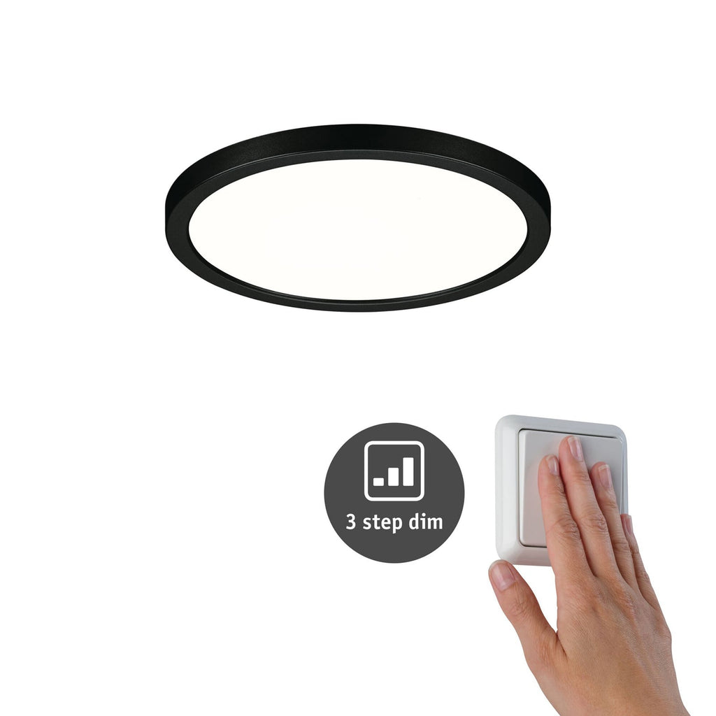 LED innbyggingspanel Areo dimbar svart bakside