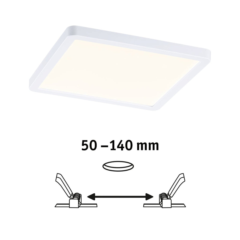 LED innbyggingspanel Areo kvadratisk 17,5 cm nærbilde