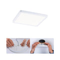 LED innbyggingspanel Areo kvadratisk hvit 17,5 cm IP44 forfra