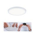 LED innbyggingspanel Areo rund Ø17,5 cm 4000K IP44 hvit forfra