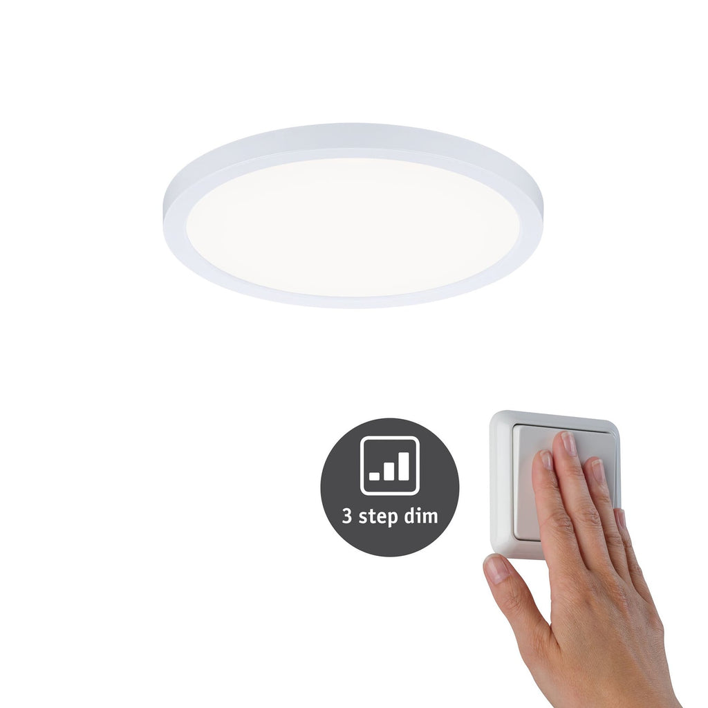 LED innbyggingspanel Areo rund dimbar forfra