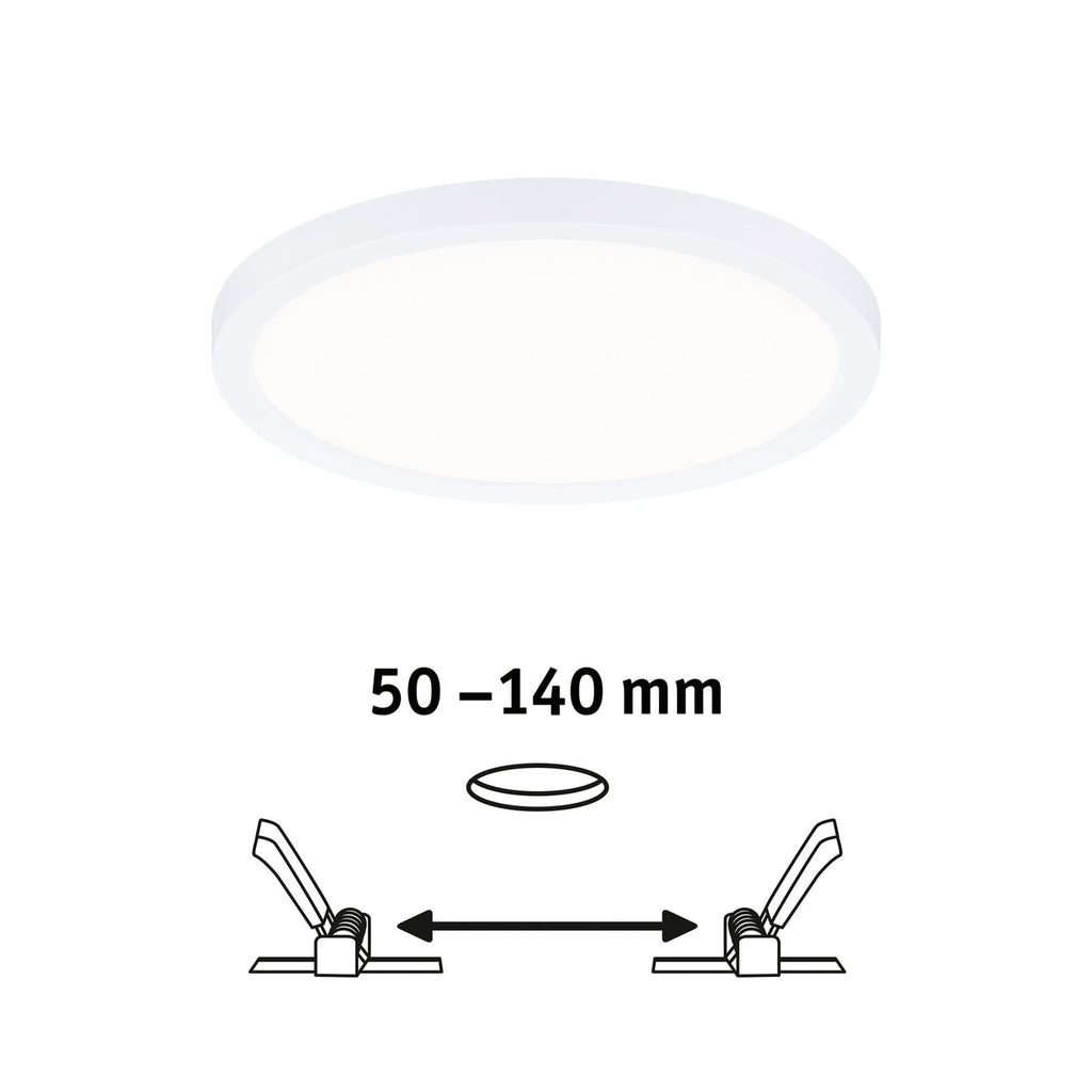 LED innbyggingspanel Areo rund detalj av ramme