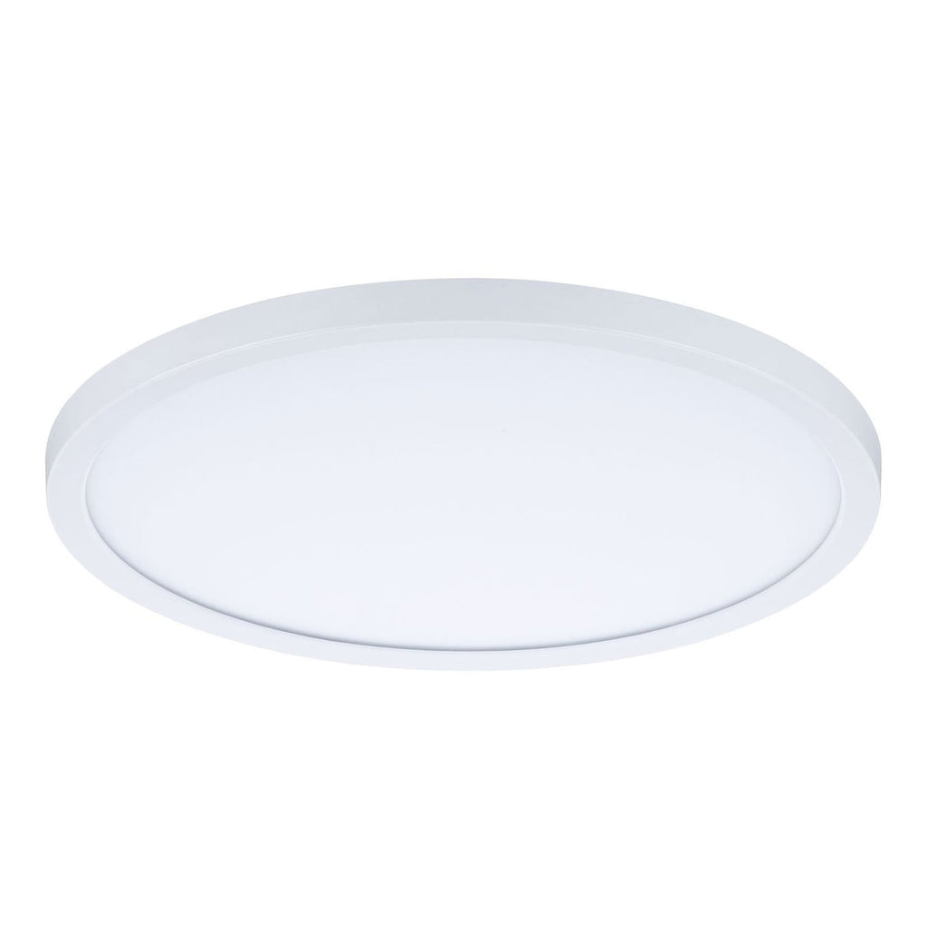 LED innbyggingspanel Areo rund dimbar hvit Ø23 cm bakside