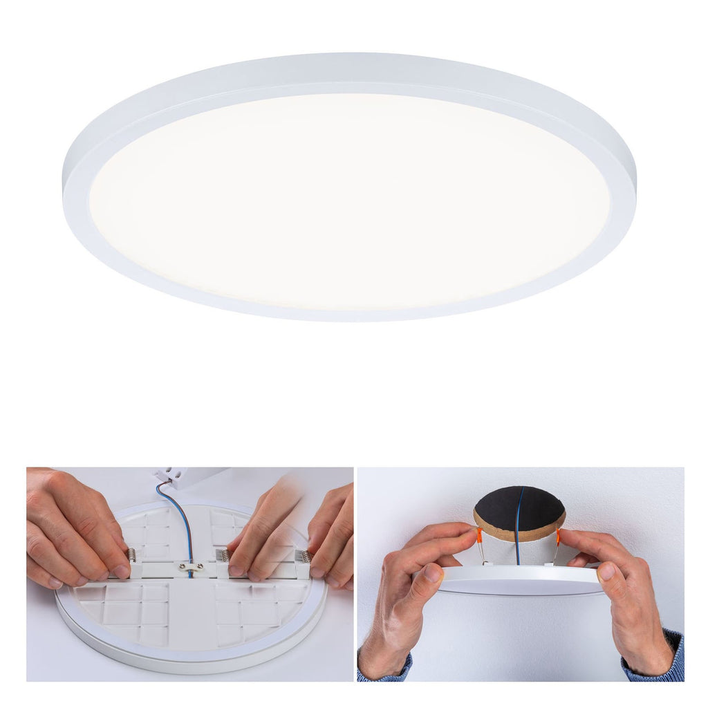 LED innbyggingspanel Areo rund dimbar hvit Ø23 cm IP44 - Paulmann