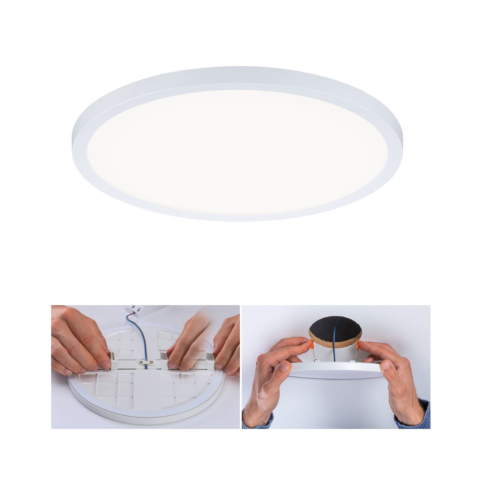 LED innbyggingspanel Areo rund dimbar hvit Ø23 cm IP44 - Paulmann