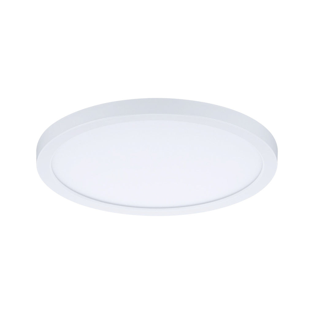 LED innbyggingspanel Areo montert i tak, rund dimbar IP44 Ø17,5 cm hvit