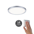 LED innbyggingspanel Areo rund dimbar krom matt front