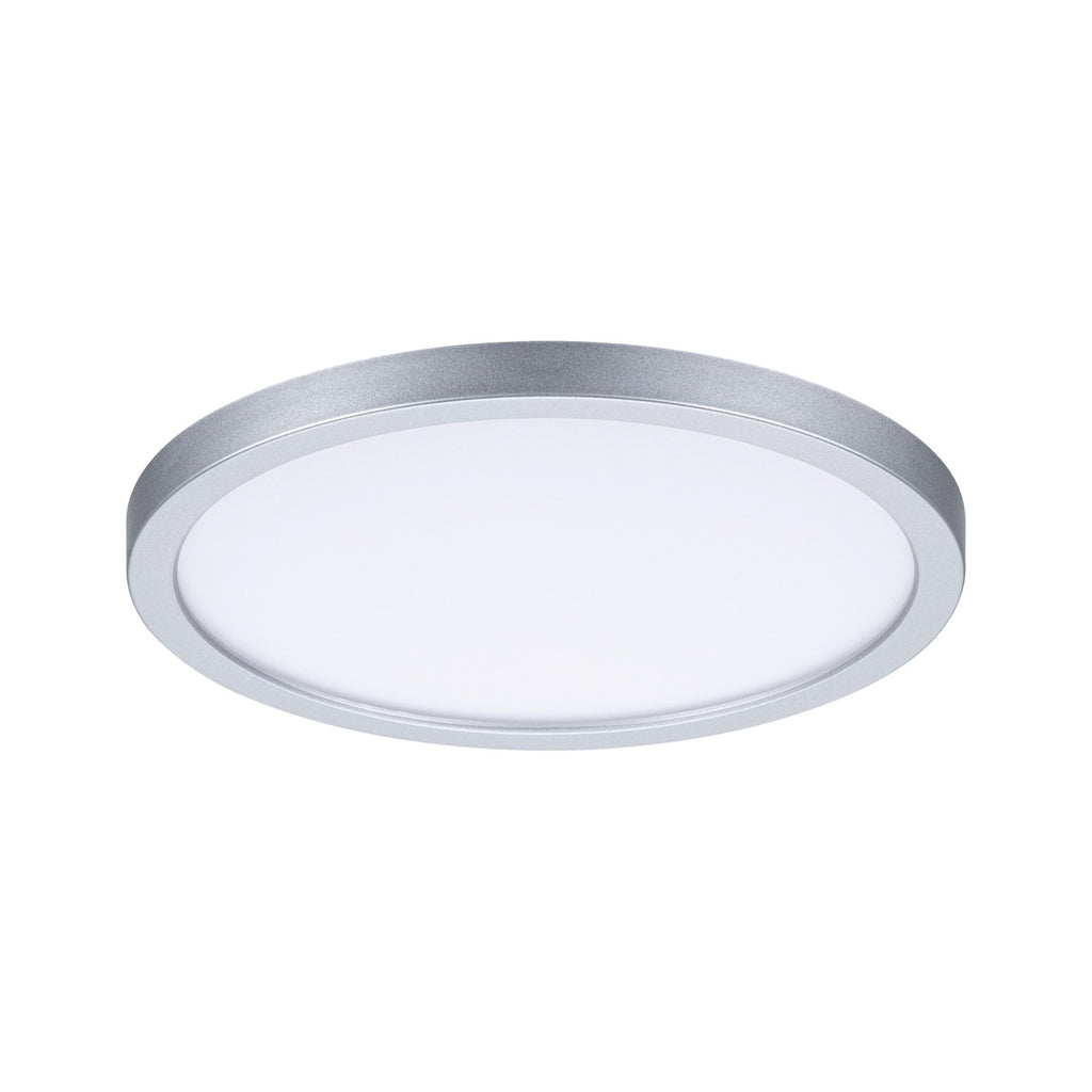 LED innbyggingspanel Areo rund krom dimbar montert i tak