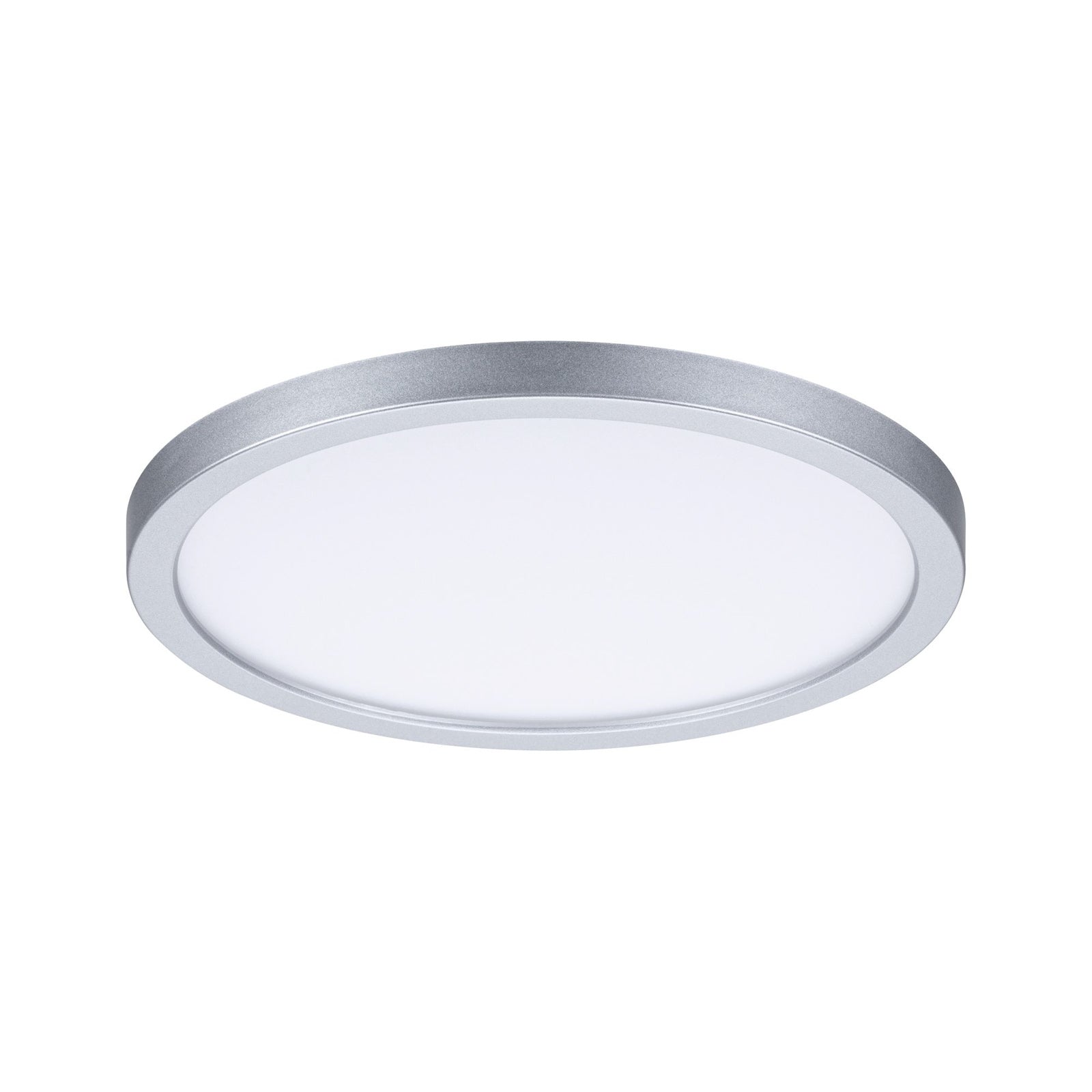 LED innbyggingspanel Areo rund krom dimbar montert i tak