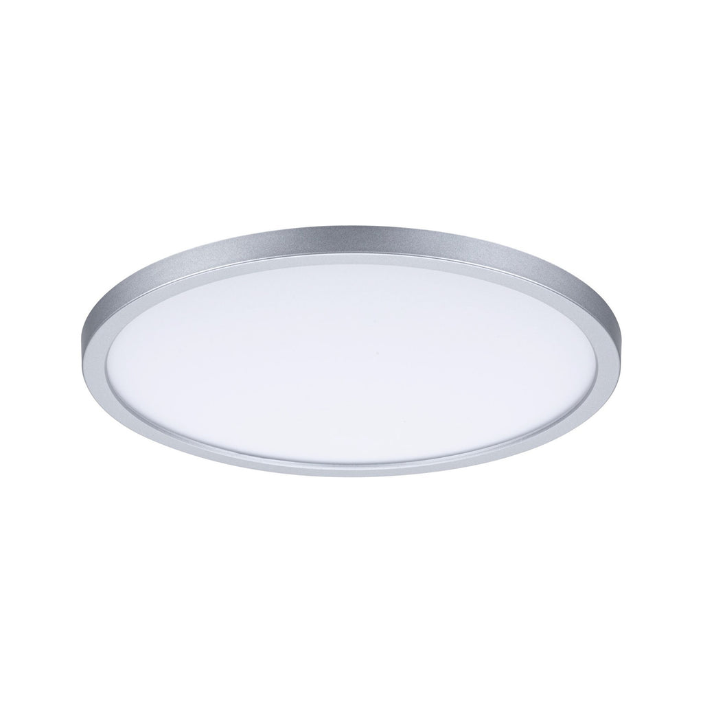LED innbyggingspanel Areo rund krom dimbar montert i tak