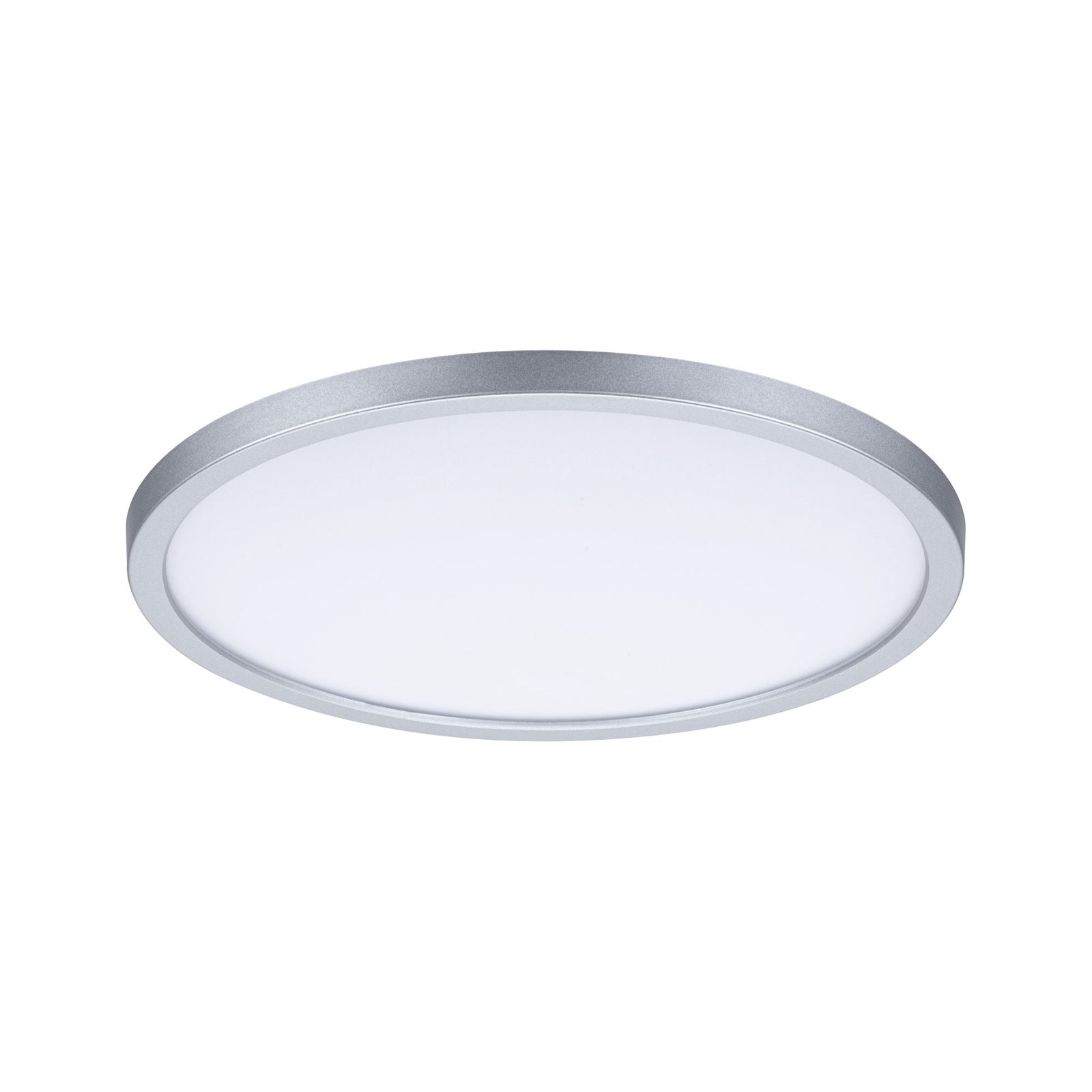 LED innbyggingspanel Areo rund krom dimbar montert i tak