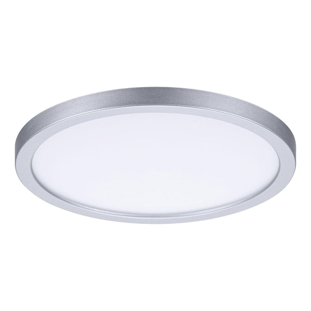 LED innbyggingspanel Areo rund krom matt Ø17,5 cm IP44 bakside