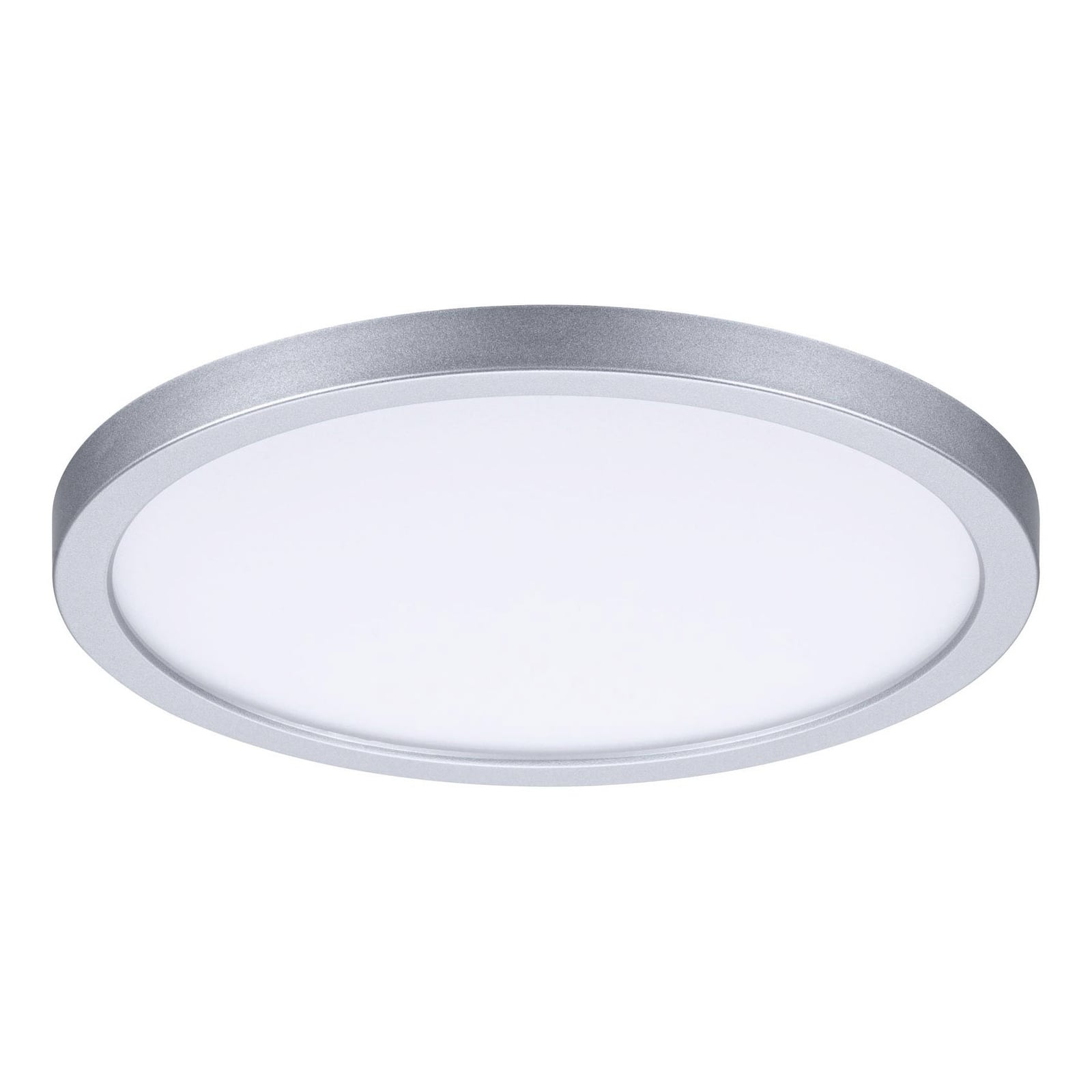 LED innbyggingspanel Areo rund krom matt Ø17,5 cm IP44 bakside