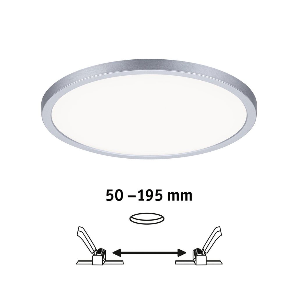 LED innbyggingspanel Areo rund krom Ø23 cm trafo inkludert