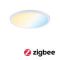 LED innbyggingspanel Areo rund ZigBee CCT Ø23 cm Paulmann forfra