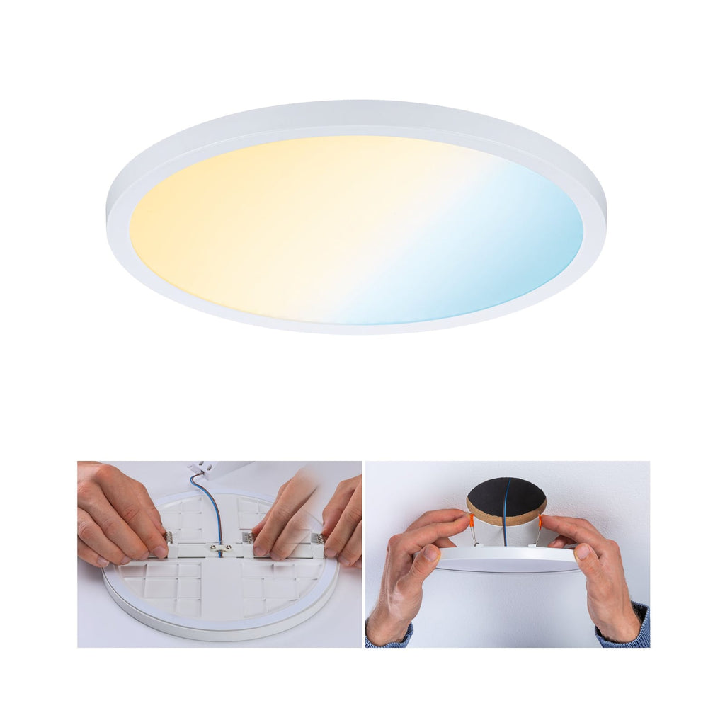 LED innbyggingspanel Areo rund ZigBee CCT Ø23 cm Paulmann bakside