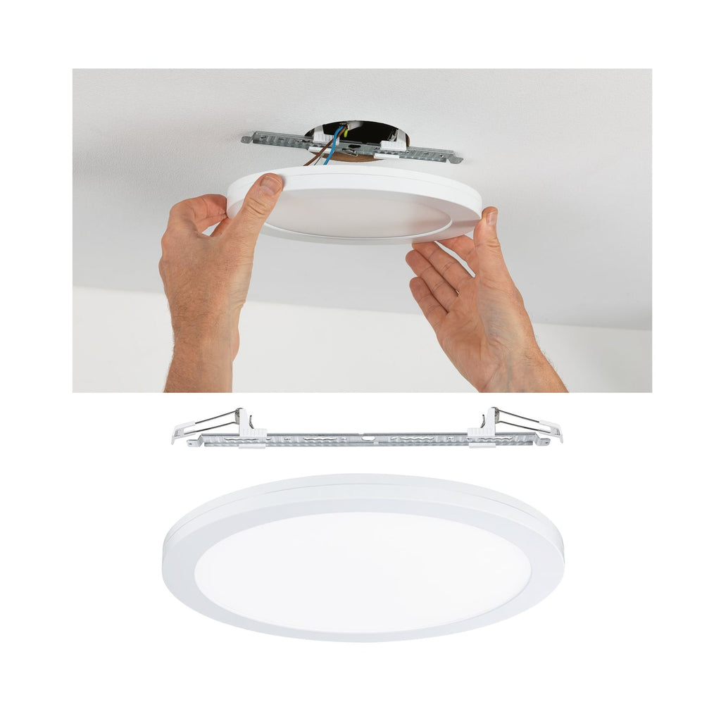 LED innbyggingspanel Cover it nøytralhvit Ø33 cm 22W forfra