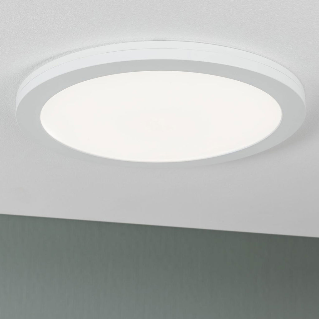 Detalj av LED innbyggingspanel Cover it nøytralhvit Ø33 cm 22W
