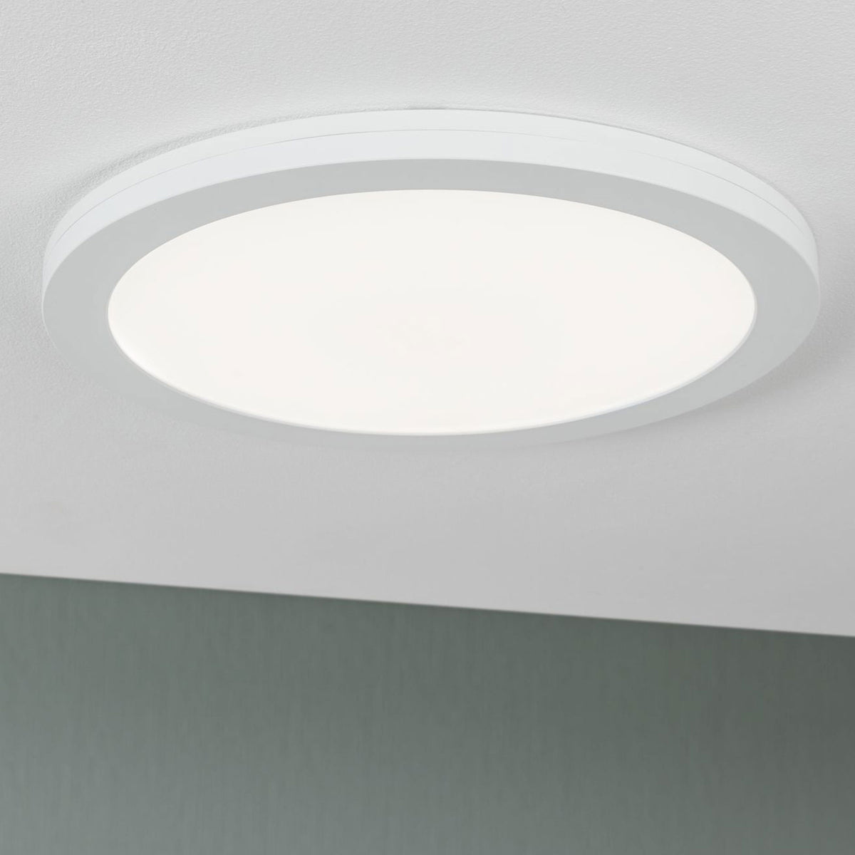 Detalj av LED innbyggingspanel Cover it nøytralhvit Ø33 cm 22W