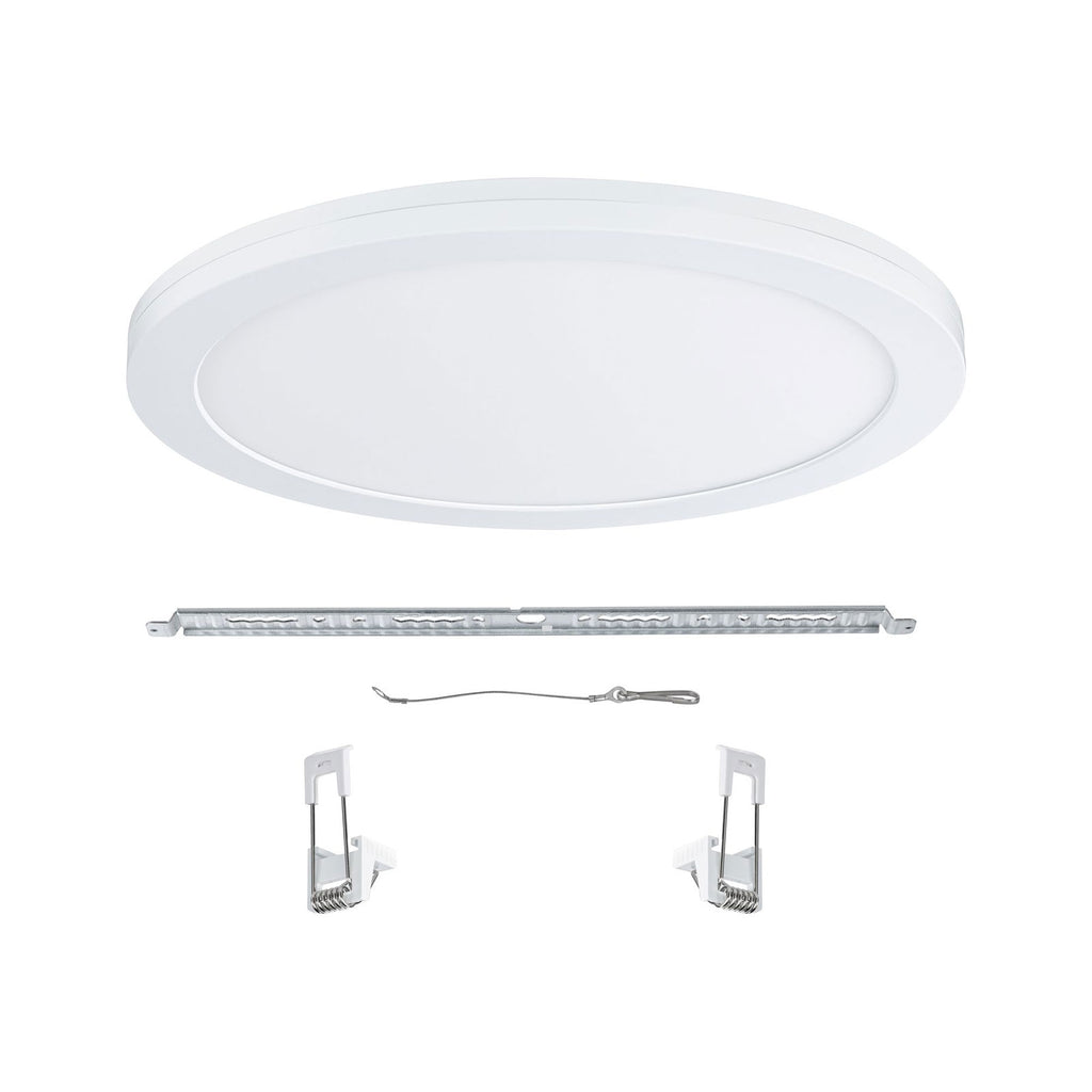 LED innbyggingspanel Cover it nøytralhvit Ø33 cm 22W lysdetalj