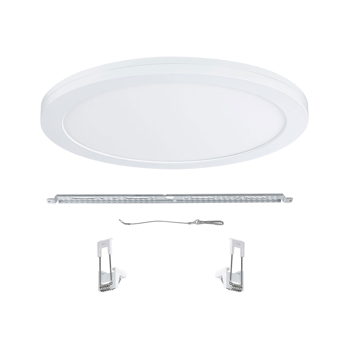 LED innbyggingspanel Cover it nøytralhvit Ø33 cm 22W lysdetalj