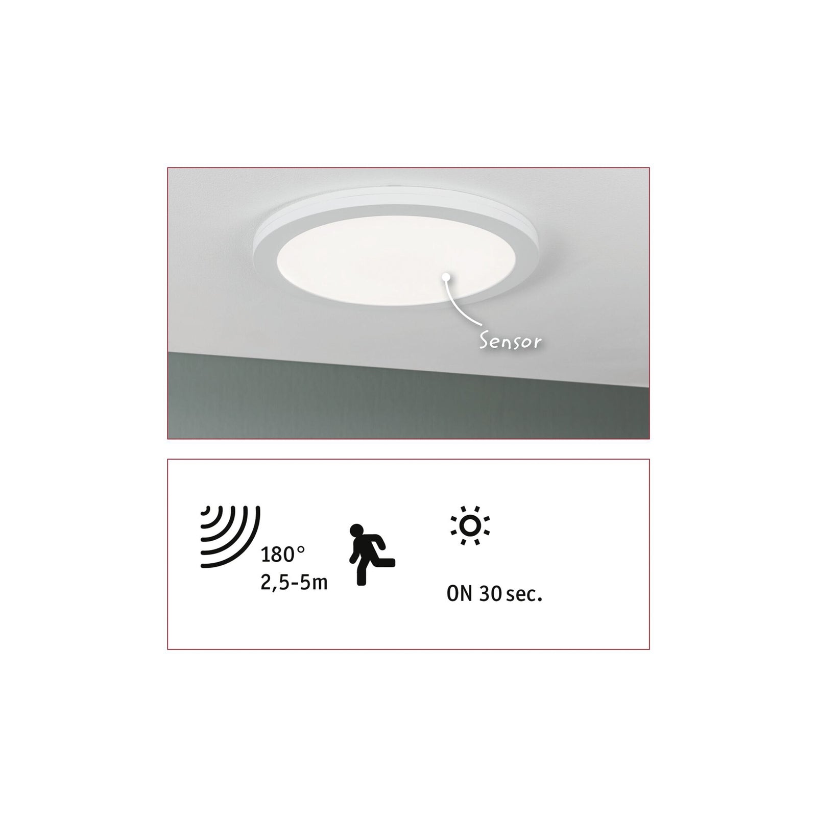 LED innbyggingspanel Cover it nøytralhvit Ø33 cm 22W oversikt