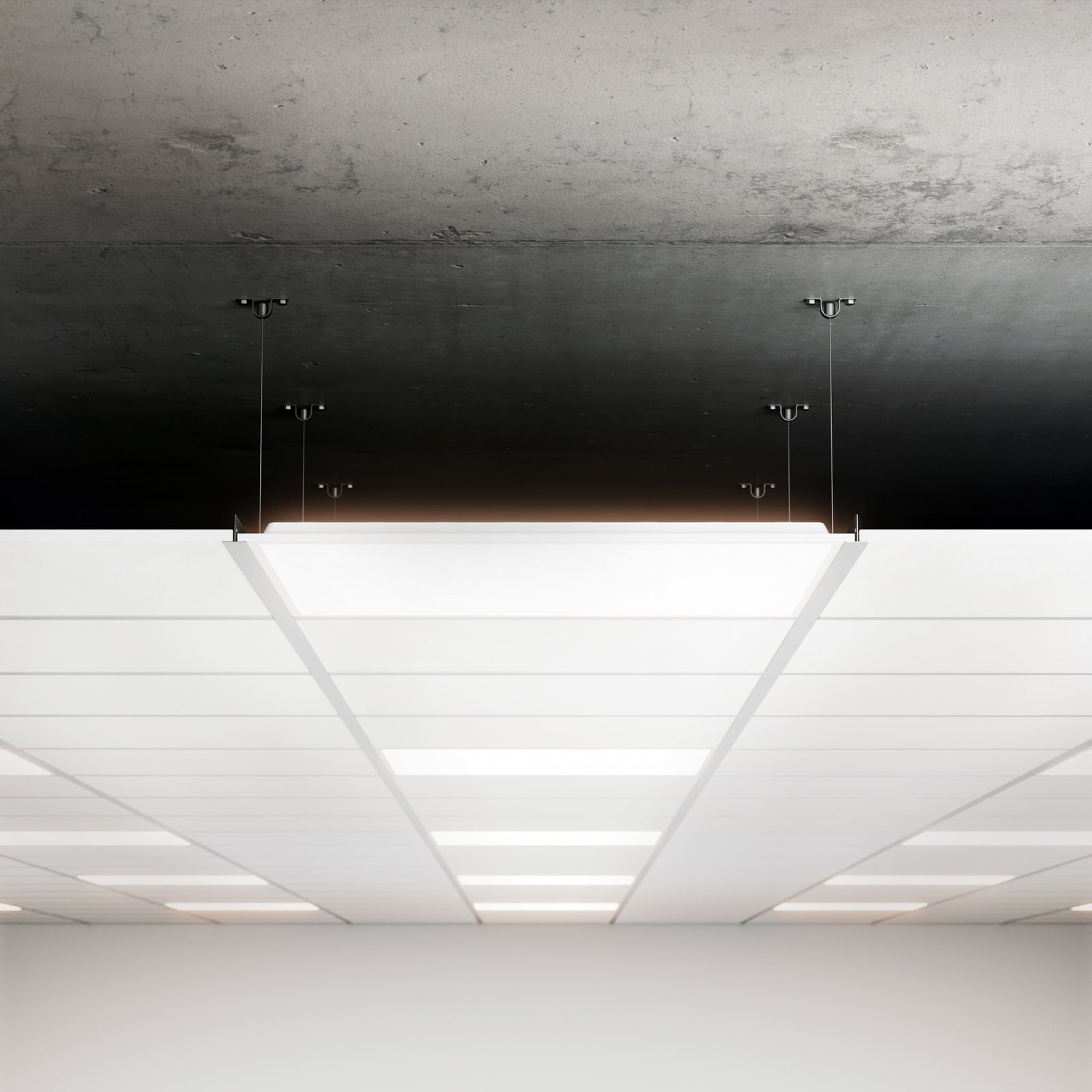 LED-innbyggingspanel Fled Backlit dimbar 62x62 cm 36W 4000K - Sigor nærbilde