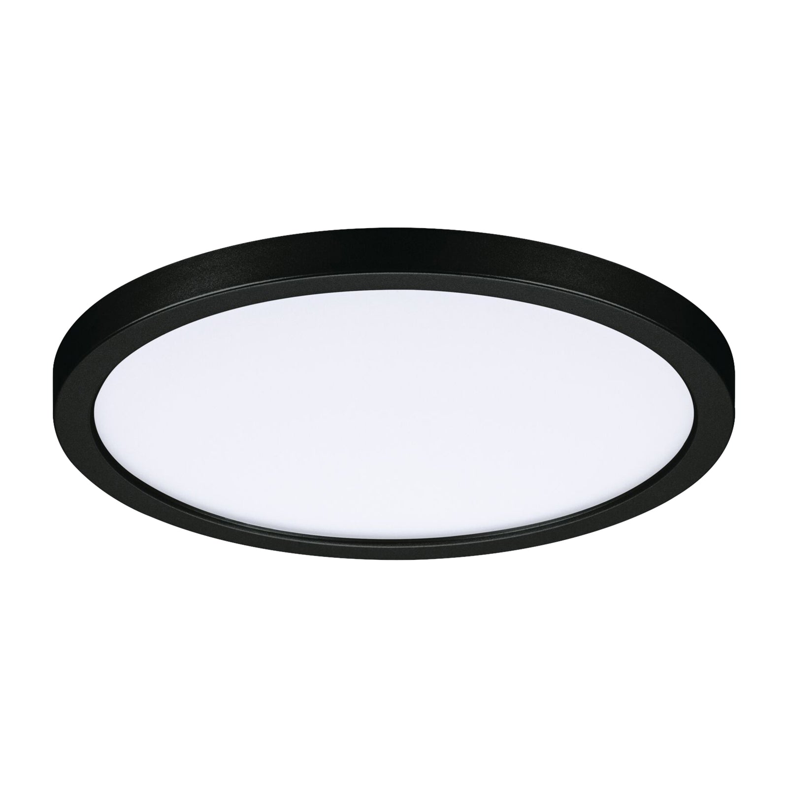 Nærbilde av LED innbyggingspanel rundt svart IP44 Ø17,5 cm 13W 4000K - Paulmann