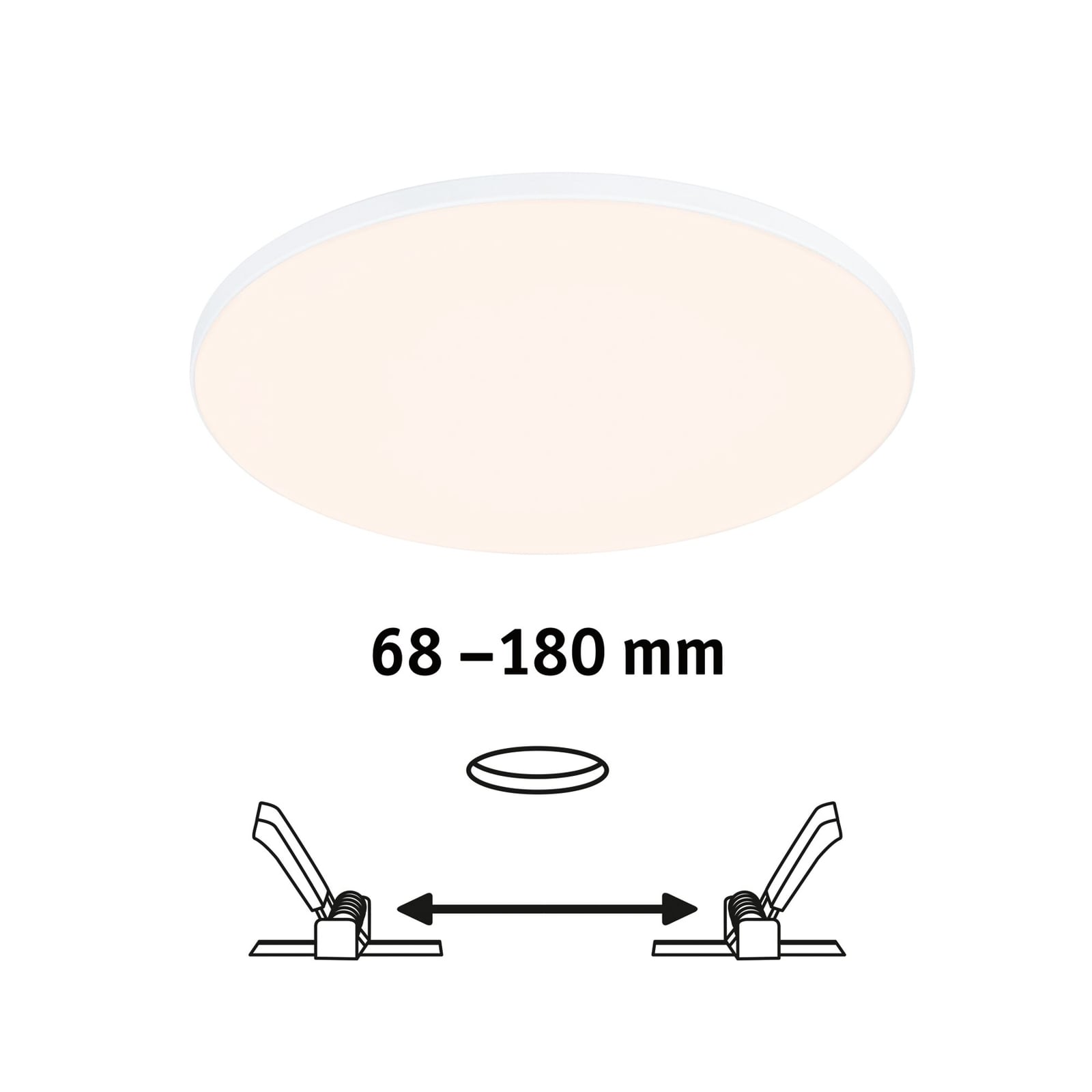 LED innbyggingspanel Veluna Edge dimbar med trafo