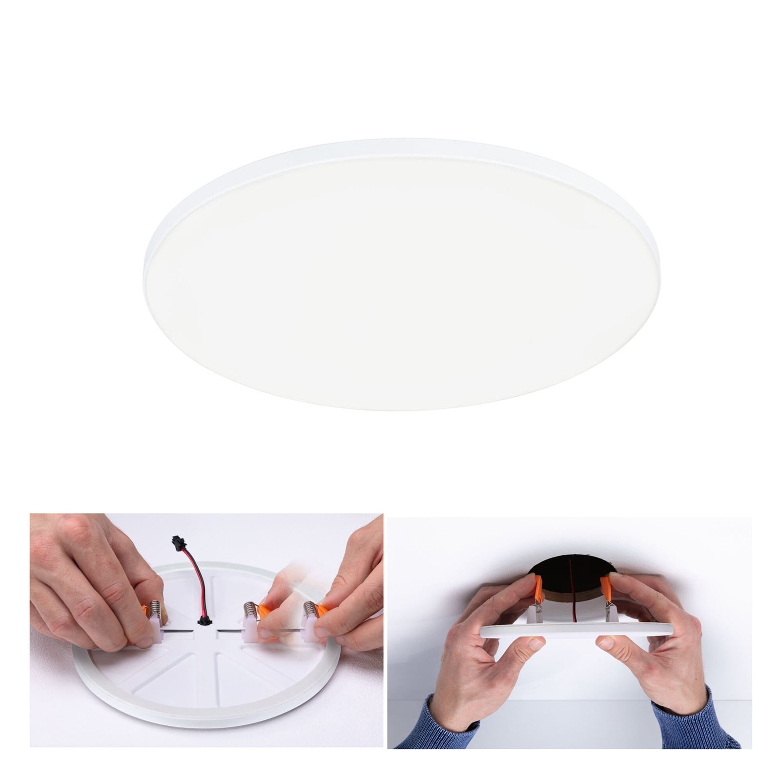 LED innbyggingspanel Veluna Edge dimbar hvit bakside