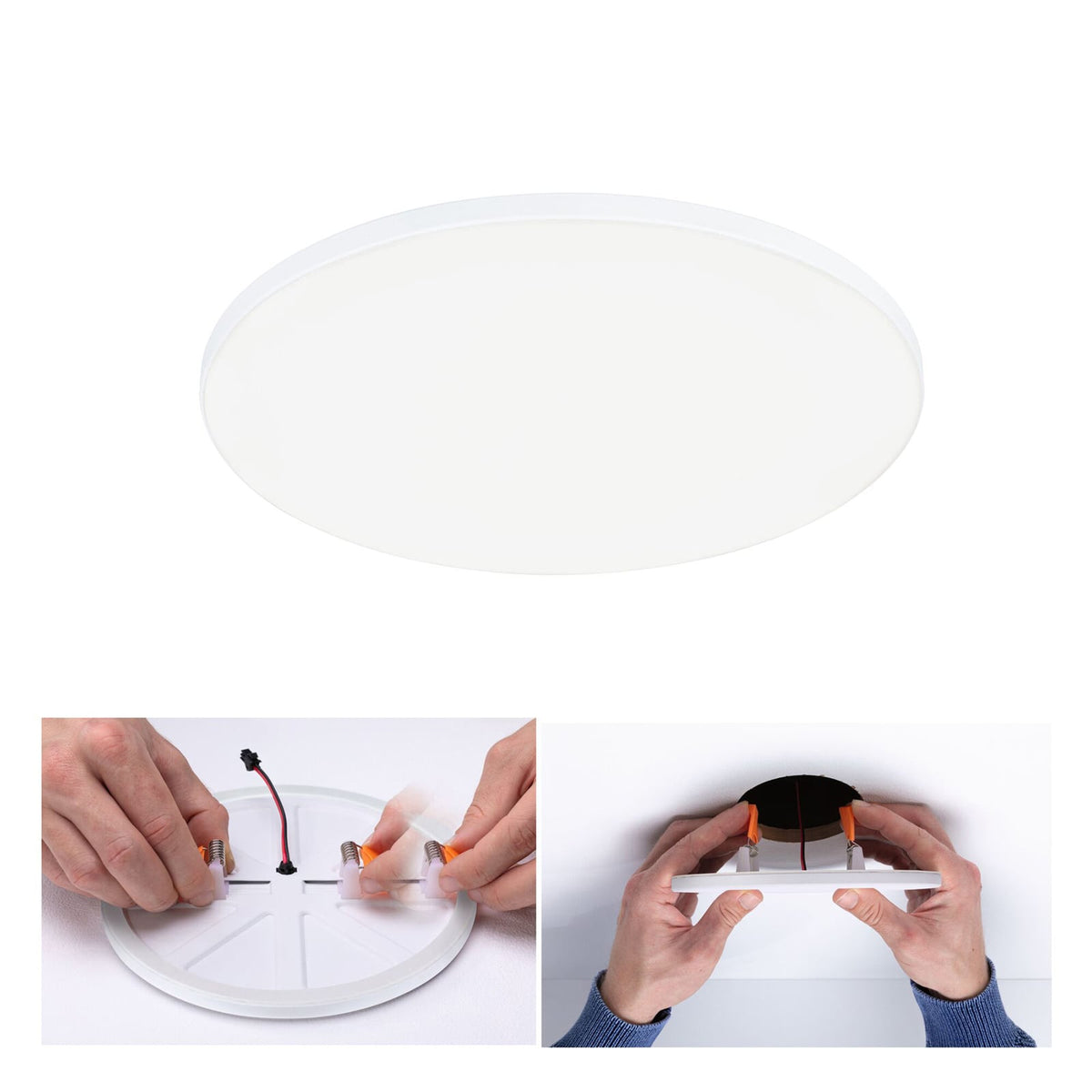 LED innbyggingspanel Veluna Edge dimbar hvit bakside