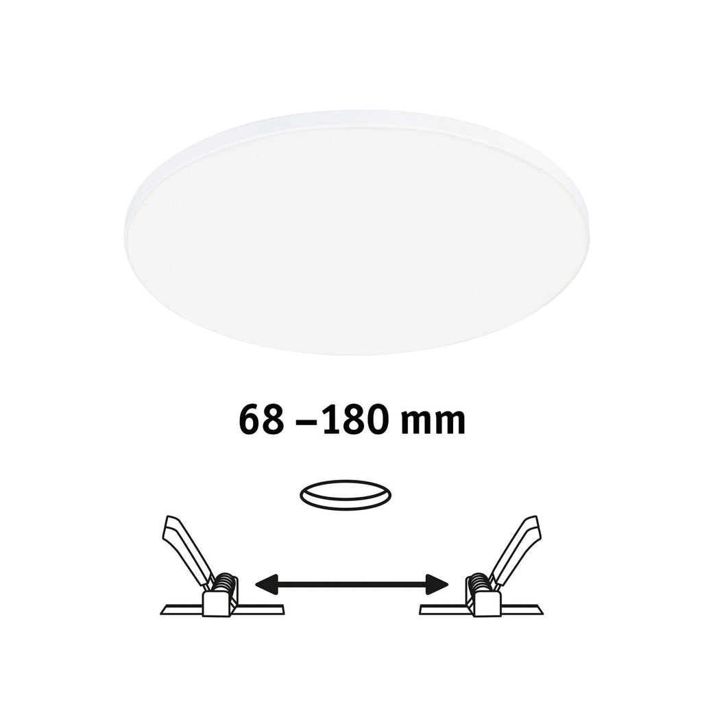 LED innbyggingspanel Veluna Edge dimbar hvit installasjon