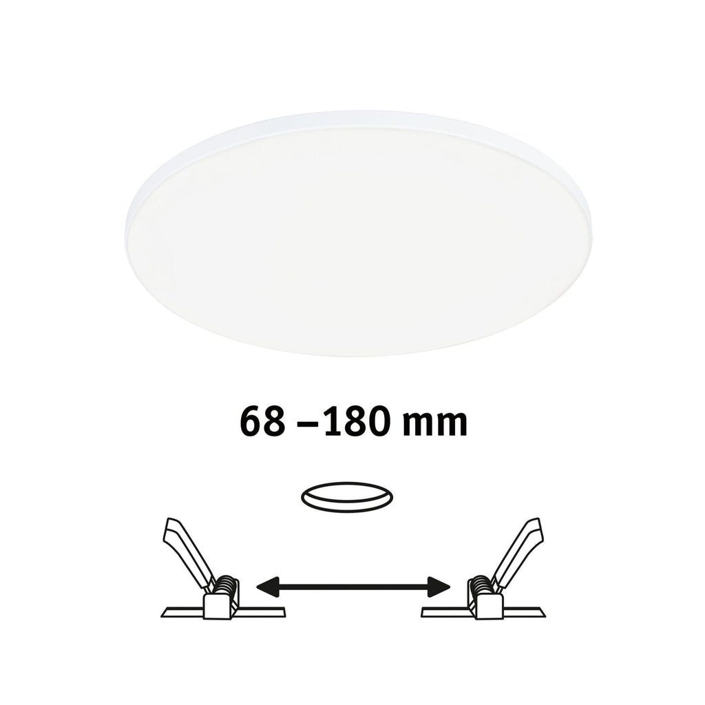 LED innbyggingspanel Veluna Edge dimbar hvit installasjon