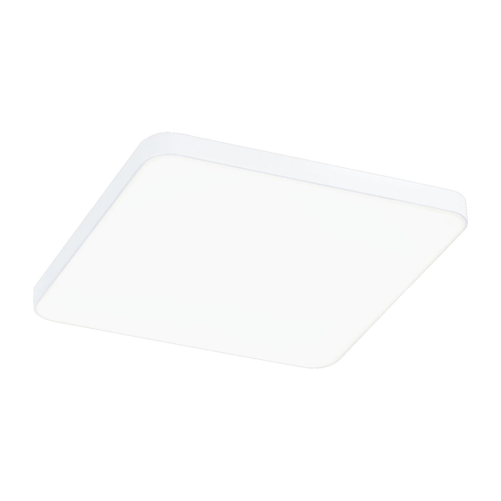 LED innbyggingspanel Veluna Edge hvit 12x12 cm IP44 4000K montert i tak