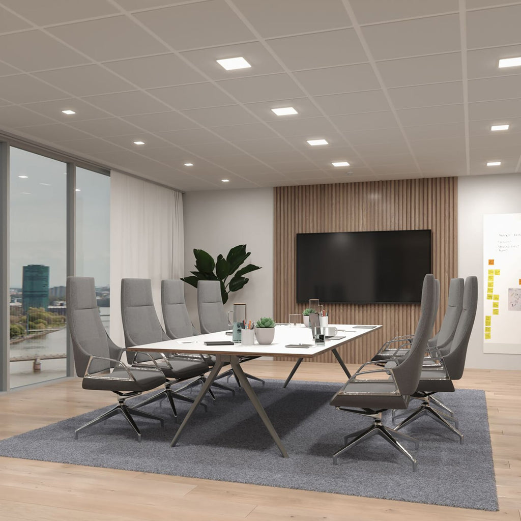 LED innbyggingspanel Veluna Edge kantet dimbar 9x9 cm installasjon