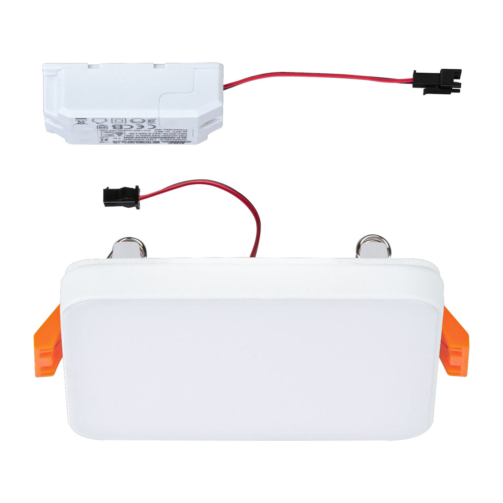 LED innbyggingspanel Veluna Edge kantet dimbar 9x9 cm lys
