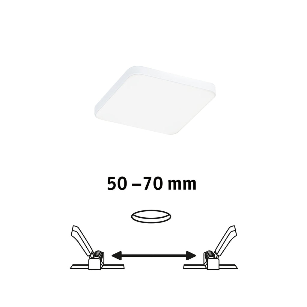 LED innbyggingspanel Veluna Edge kantet dimbar 9x9 cm montert