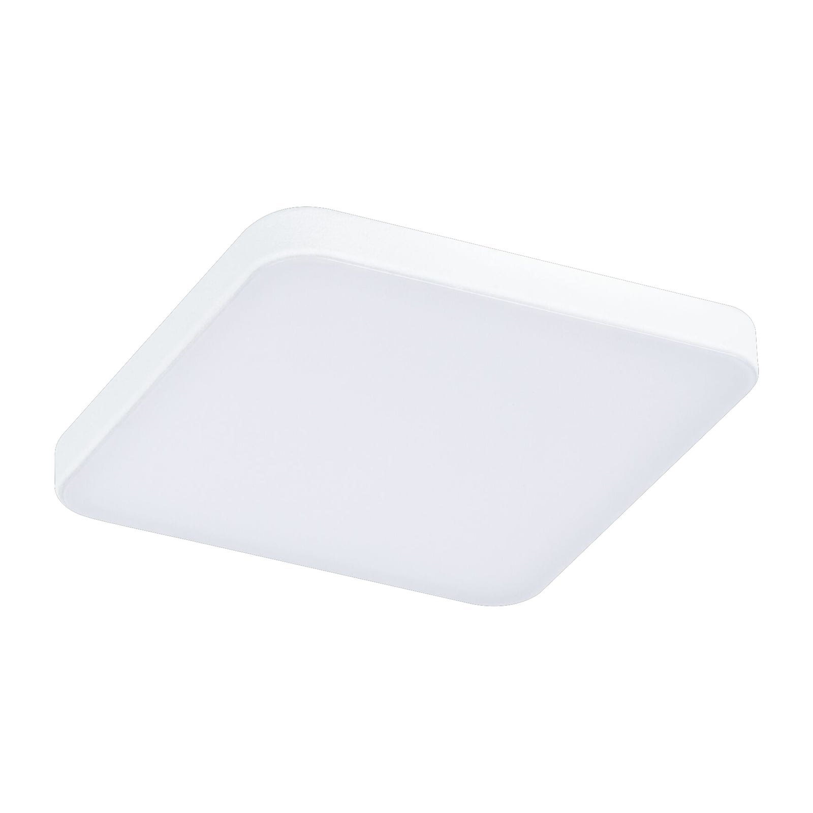 LED innbyggingspanel Veluna Edge kvadratisk dimbar 9x9 cm IP44 montert i tak