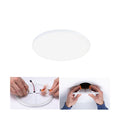 LED innbyggingspanel Veluna Edge rund dimbar IP44 Ø16 cm forfra
