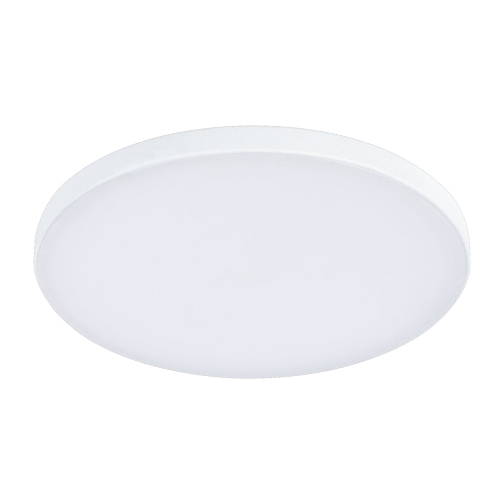 LED innbyggingspanel Veluna Edge rund hvit IP44 Ø12 cm nærbilde