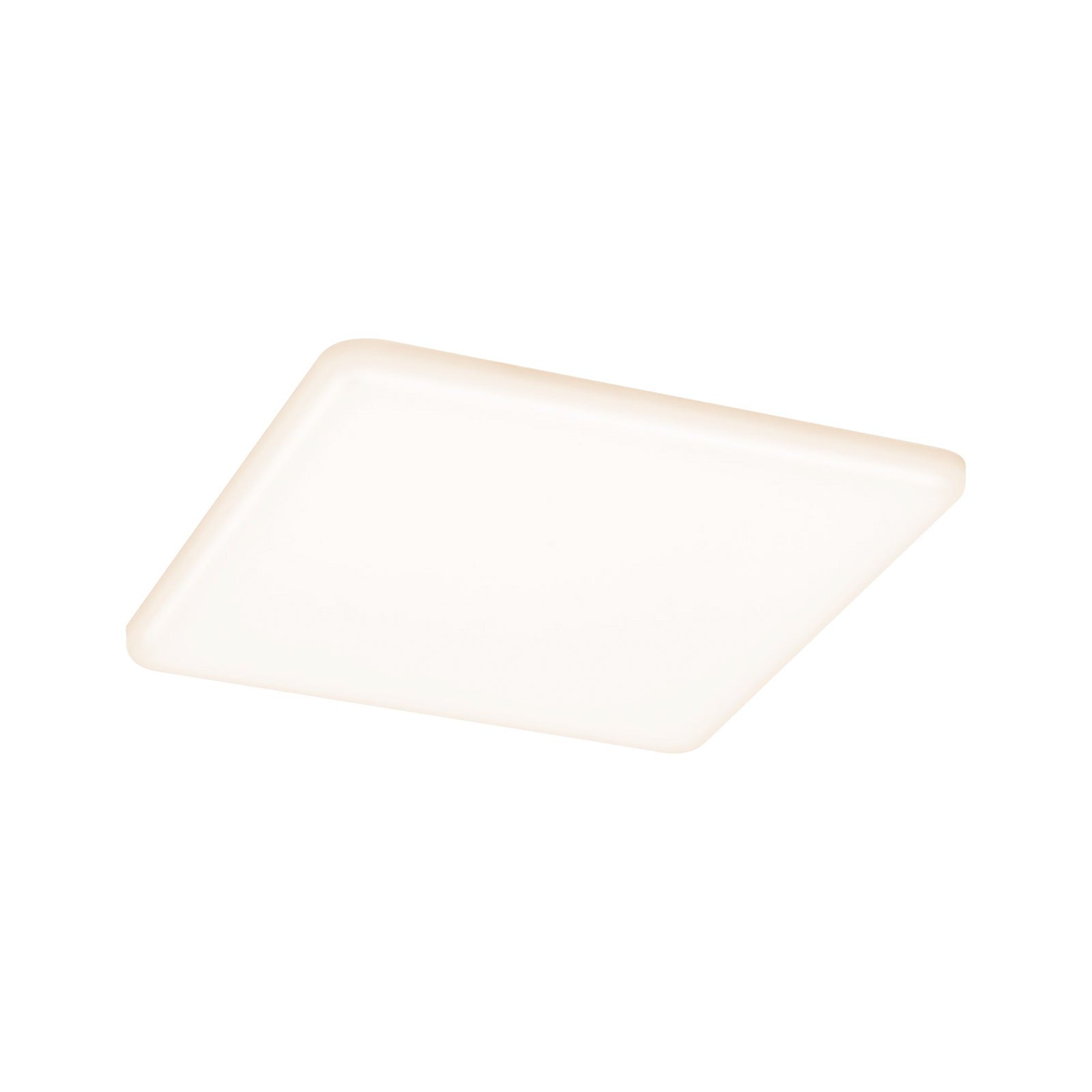 Montert LED innbyggingspanel Veluna firkantet CCT dimbar IP44 18,5 cm i tak