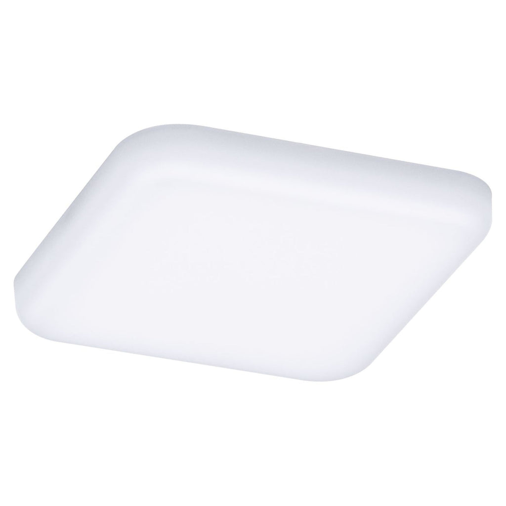 LED innbyggingspanel Veluna kvadratisk hvit IP44 7,5 cm bakside