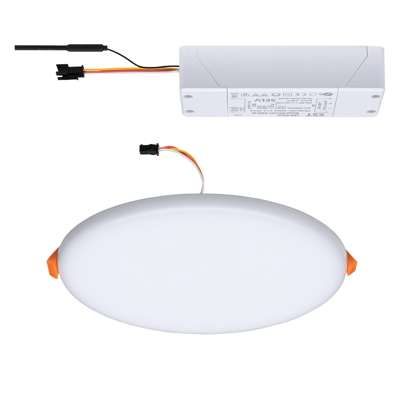 LED innbyggingspanel Veluna rund CCT ZigBee Ø18,5 cm IP44 dimbar - Paulmann
