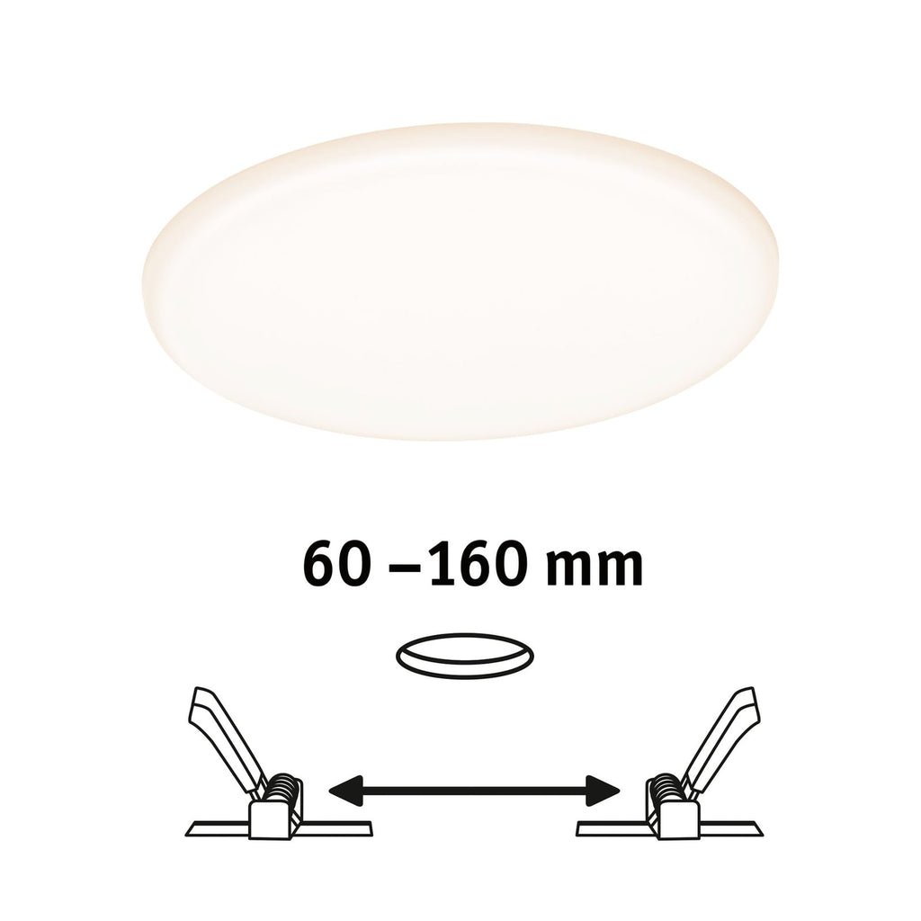 LED innbyggingspanel Veluna rund CCT ZigBee Ø18,5 cm IP44 dimbar - Paulmann
