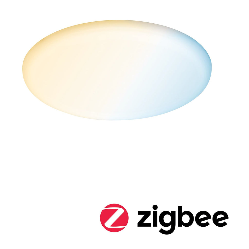 LED innbyggingspanel Veluna rund CCT Zigbee forfra