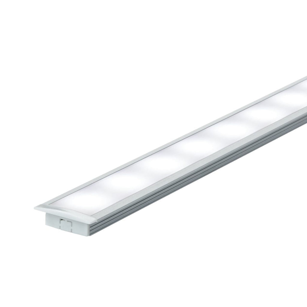 LED innbyggingsprofil gulv aluminium 200 cm - Paulmann montert